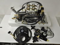 ASSASSINATOR  UNBLOWN  2300  cfm Throttle Body   Billet, Polished  w  Pump, Drive, Shut OFF