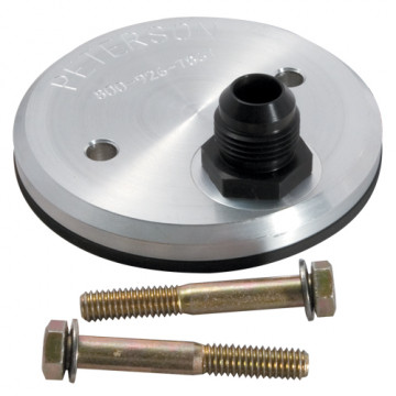 PET-09-0003 Peterson Fluid Systems Oil Filter BLOCK OFF CHEVY -10   AN