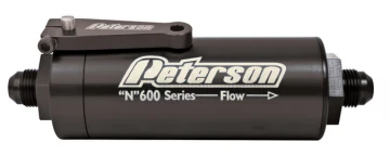 PET-09-0627-12-100   PETERSON FLUID SYSTEMS  FUEL FILTER 100  -12  MICRON W SHUT OFF    7.3" X 2"