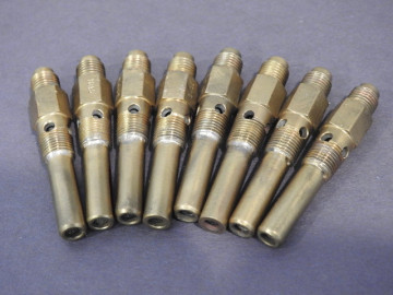 USED NOZZLES  SET 8  10AS HILBORN -  .025" ORFICE  FOR 300-325 CU IN METHANOL RACE SAVERS