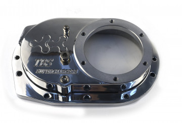 TBS-1171 Front Cover - The Blower Shop Billet Front Cover, Round- Flat  Asymmetrical
