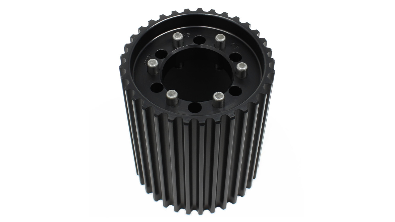 PSI- 8MM BLOWER PULLEYS  RCD BLACK HARDENED