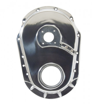 CP-421-153 GEN 5 Chevy Timing Cover POLISHED DRIVES A WATER PUMP CAN DRIVE  FUEL PUMP