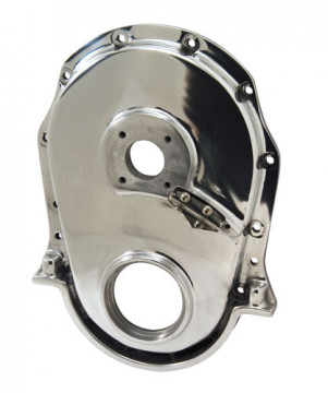 CP-421-154 CAST GEN 4 Chevy Timing Cover POLISHED DRIVES A WATER PUMP CAN DRIVE  FUEL PUMP 421152