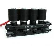 4 STAGE ELECTRIC LEAN OUT/ENRICHMENT VALVE - INLET & OUTLET ACTIVATED MANUALLY OR ELECTRICALLY