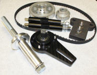 5011A-LS-Motorplate Chevy Belt Drive Single Bolt Mandrel  using a Motorplate   All Popular Pumps