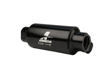 12333 Aeromotive DUAL Outlet  OIL OR  Fuel Filter Perfect for Fueling Dual Fuel Rails