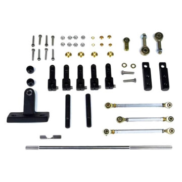 71-206  ENDERLE BBC DART   Dual Carb  LINKAGE KIT   CHEVY TUNNEL RAM