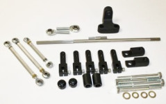 ENDERLE  75-106  351CLEVELAND  FORD  Dual  Carb Tunnel Ram Linkage Kit FORD    SIDE SADDLE 4500'S