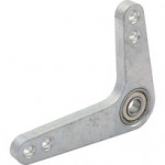 Bell Crank - Bell Crank, 1/4 in Center Hole, Aluminum, Natural, Throttle Linkages