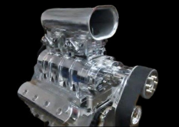 TBS-2222  8-71 MoPar SB  with Carb , Package - 318 -340-360 Blower 8MM TBS DRIVE SETUP