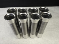 MA-245 HEMI  16  SPARK PLUG TUBES  6"   BILLET TWO PIECE FUEL HEAD W SMALL PLUG HOLE  O RINGED HEADS