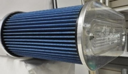 AD-BAU1-BAU2  BILLET AIR FILTER ASSY.  Big & Ugly 5"  &  5-9/16" - 7" ELEMENT  REPLACABLE ELEMENT