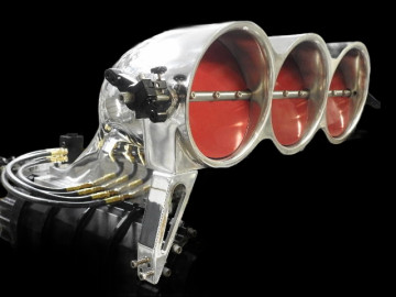 BIG V  INJECTOR  5-9/16"  - Blown Alcohol w LINES -NOZZLES-JETS, SET UP  BIG-V