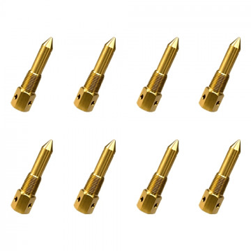 7111 SET 8 ENDERLE DEFLECTOR Nozzle Bodies  w 2 Air Bleed Holes for All  Unblown or BLOWN GAS