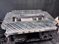 RBZ-7075 Edelbrock 7075 / 2-R BLOWER ADAPTER FOR 7075 VICTOR  OPEN TOP TUNNEL RAM  BILLET W STUDS