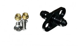 -3AN Flanged Bolt In Pass Thru Bulkhead Fitting By Fluidworks