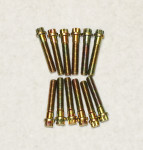 BLOWER MANIFOLD BOLT SET BB CHEV OF 12 - 3/8-16-12 POINT PLATED GOES THROUGH TBS MANIFOLDS